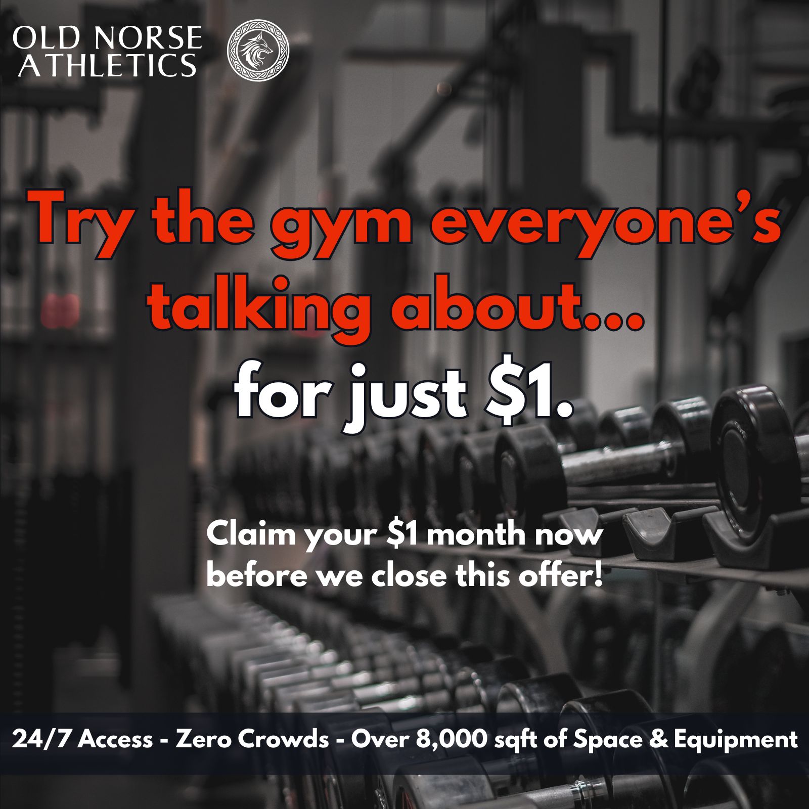 Old Norse Athletics + CrossFit Dýr Facebook ad