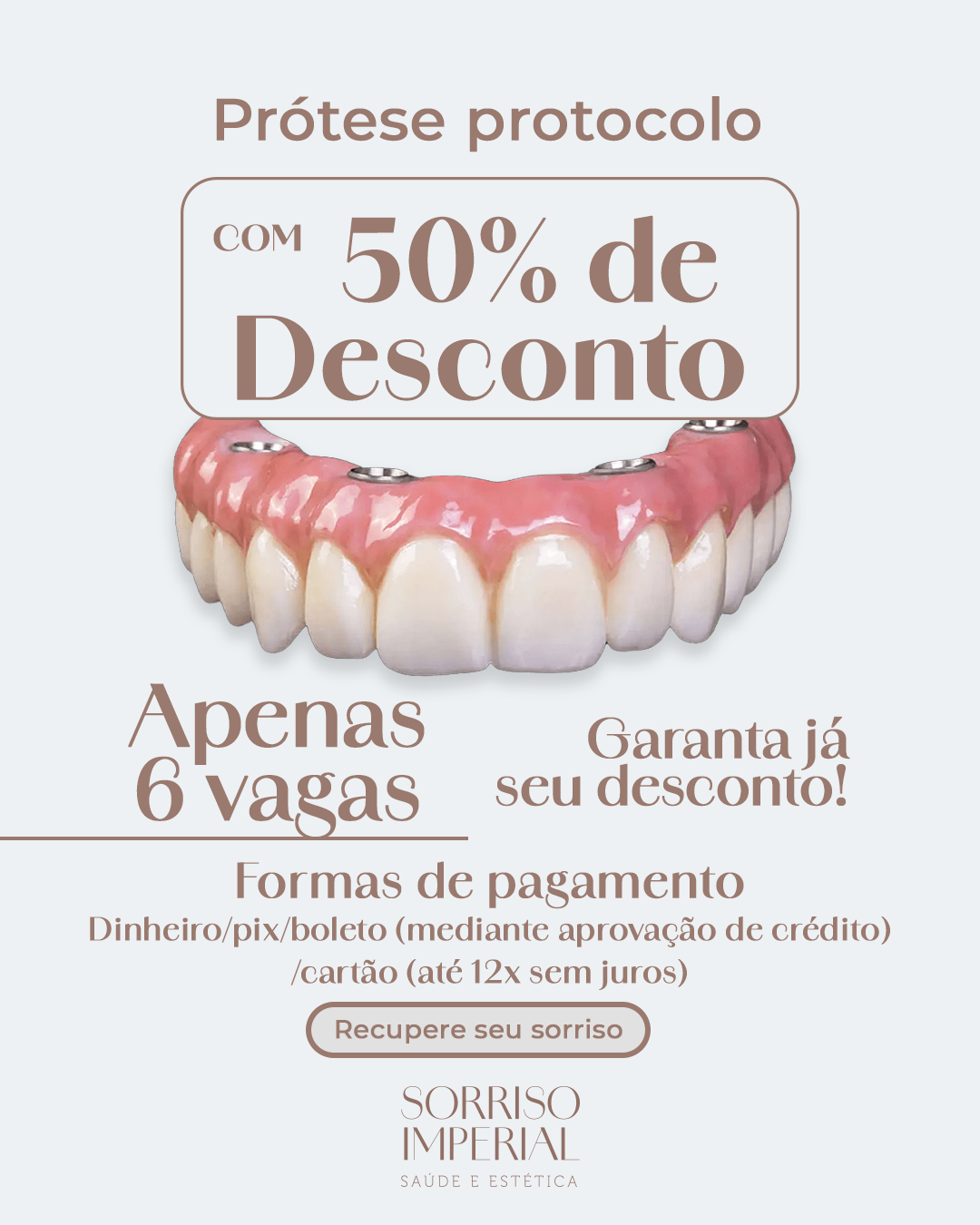 Clínica Sorriso Imperial Petrópolis Facebook ad from May 29, 2026
