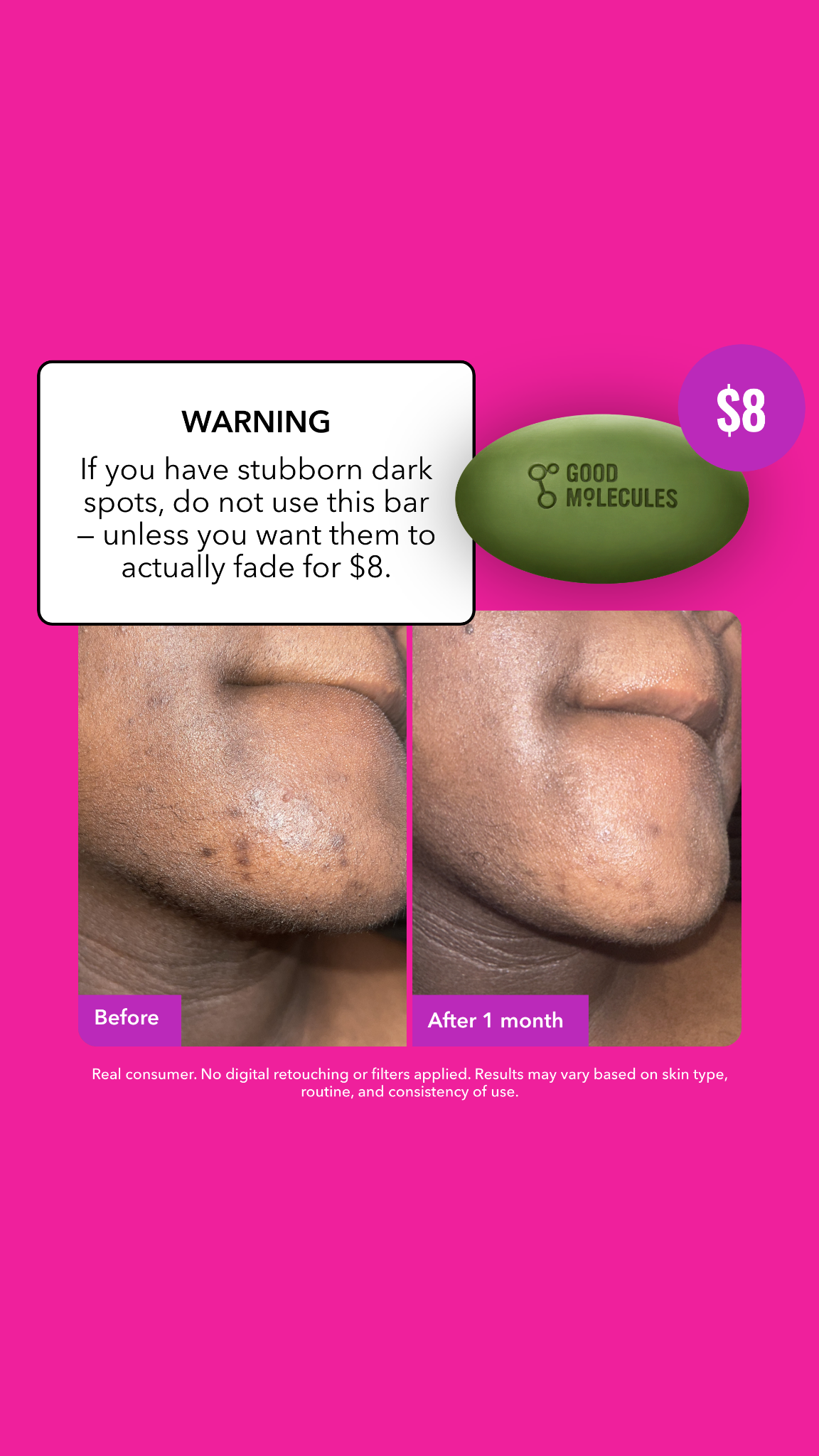 Good Molecules Facebook ad