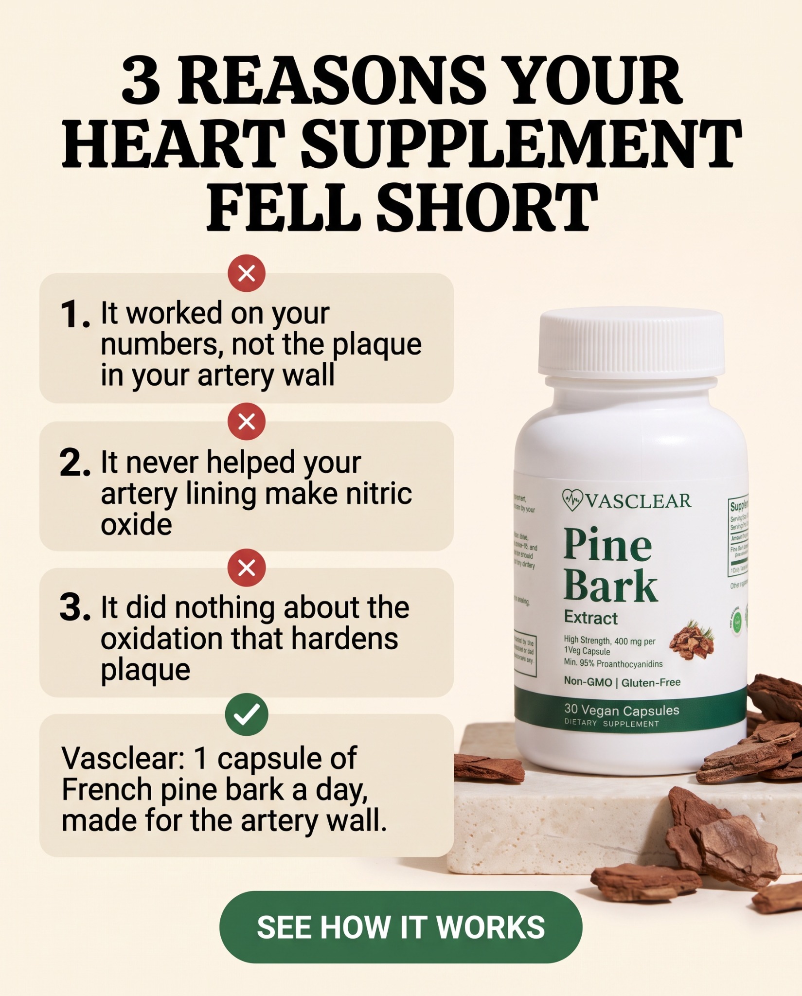 Vasclear Facebook ad: Support Healthy Circulation Naturally