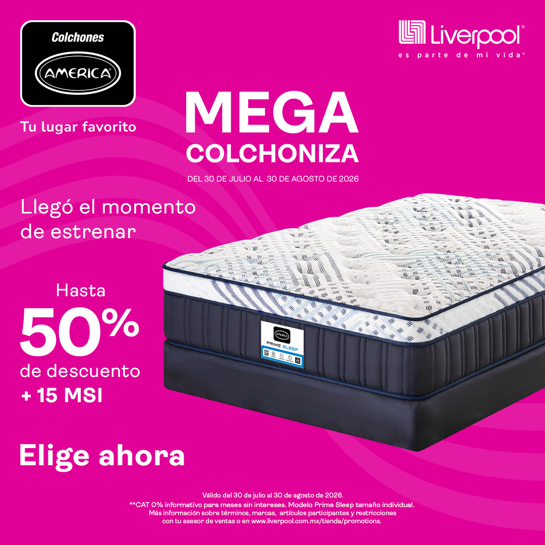 Colchones América Facebook ad: Llegó La Mega Colchoniza