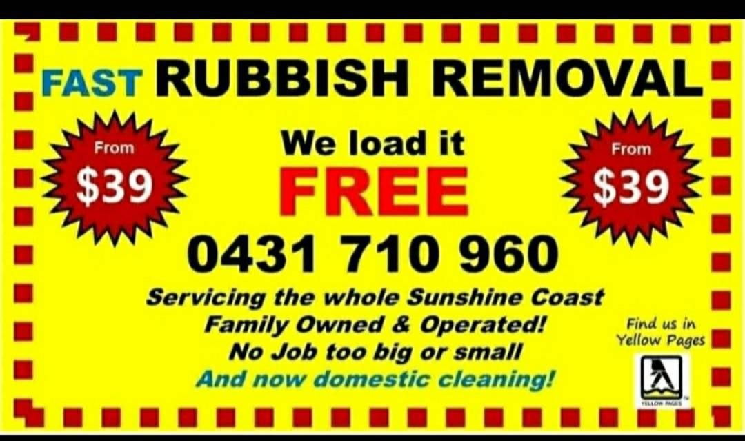 Fast Rubbish Removal Facebook ad: Chat on Messenger