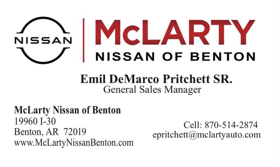 Emil DeMarco Pritchett Facebook ad: McLarty Nissan of Benton | Nissan Dealer in Benton, AR