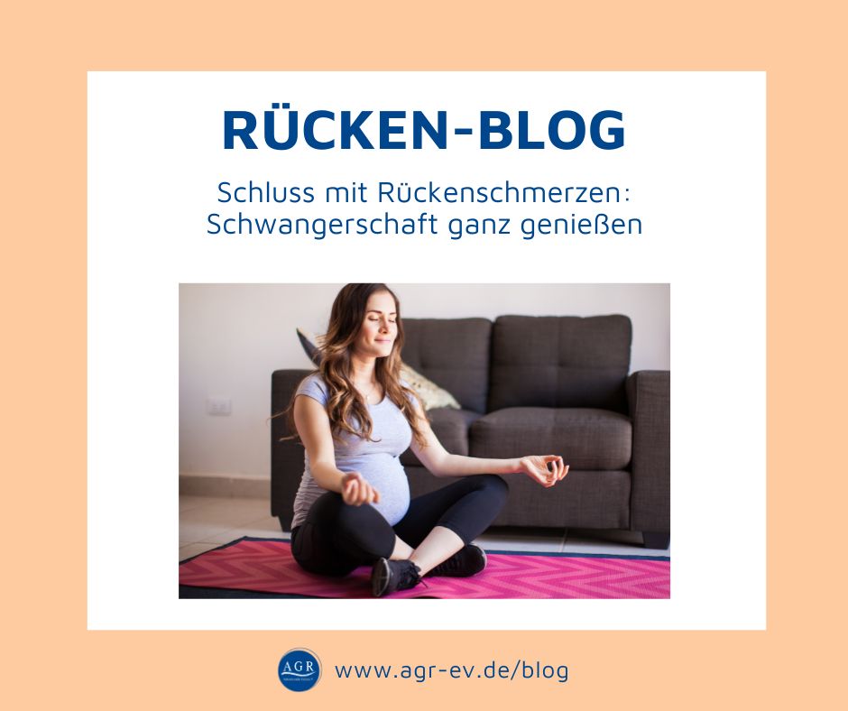 Aktion Gesunder Rücken (AGR) e.V. Facebook ad: Die Vorfreude auf das Baby ist riesig, doch…