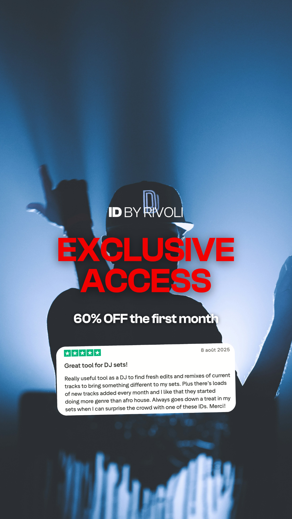 ID by Rivoli Facebook ad: Unlimited downloads