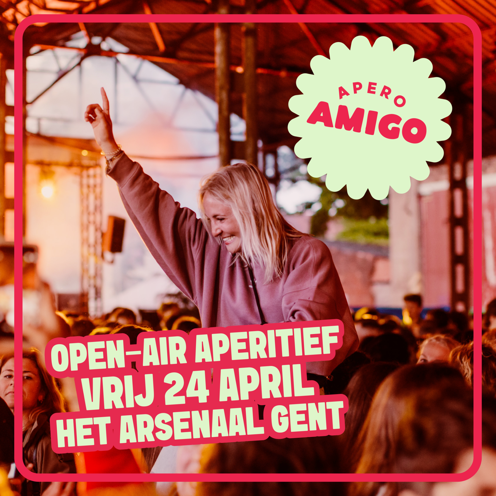 Apéro Amigo Facebook ad: Zomerse hitjes, frisse cocktails en de lekkerste foodtrucks…