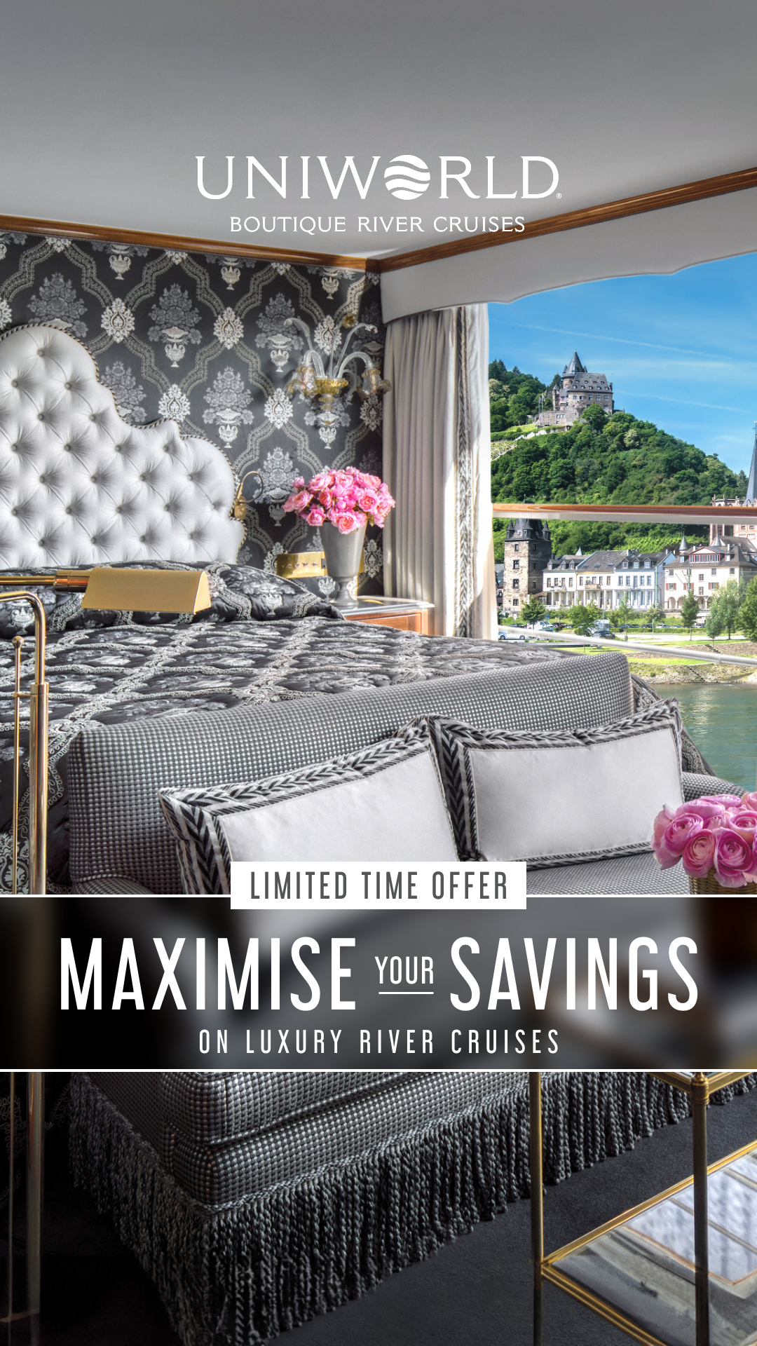 Uniworld Boutique River Cruises Facebook ad