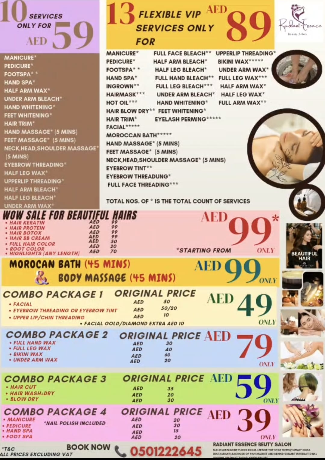 Radiant Essence Beauty SALON Facebook ad