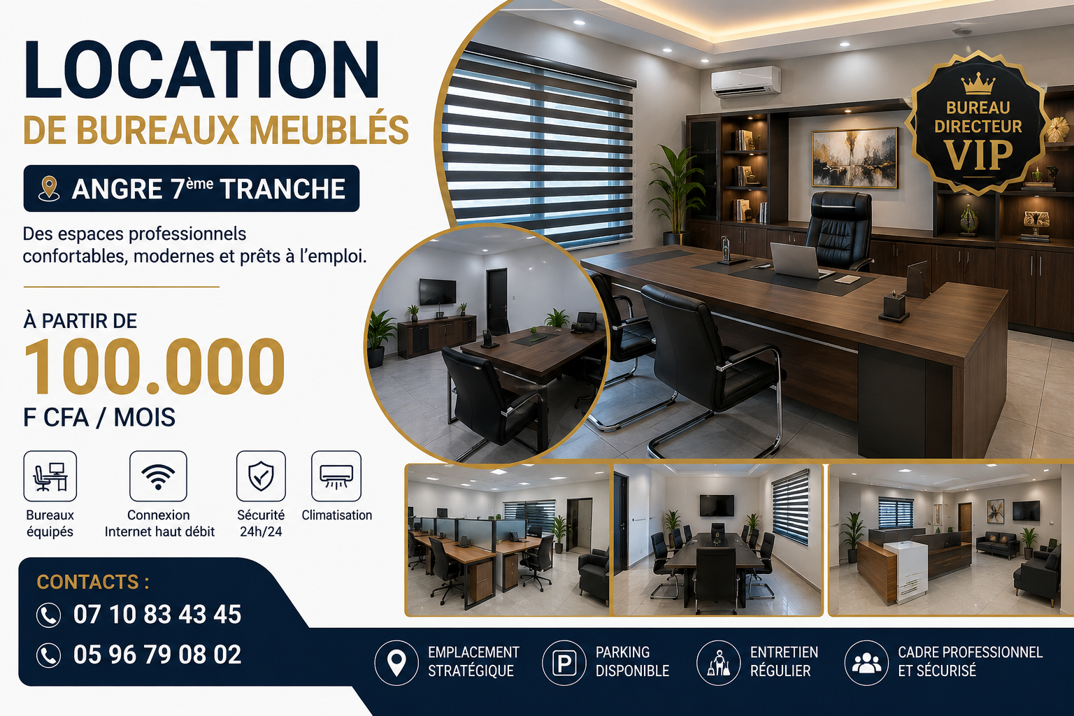 ACD Corporate Services Facebook ad: Bureaux professionnels