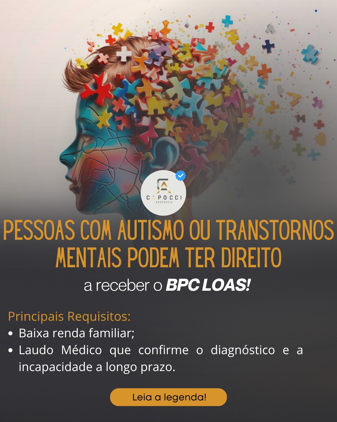 Capocci Advocacia Facebook ad: Fale com um advogado especialista!