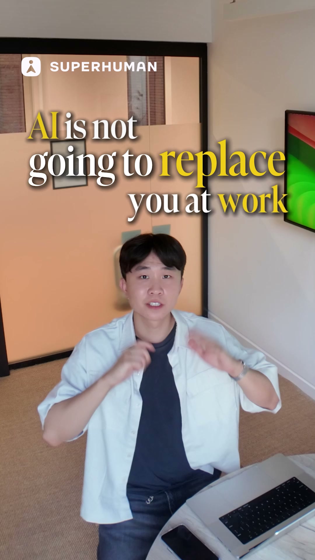 Superhuman Facebook ad: Easy time doing hard things