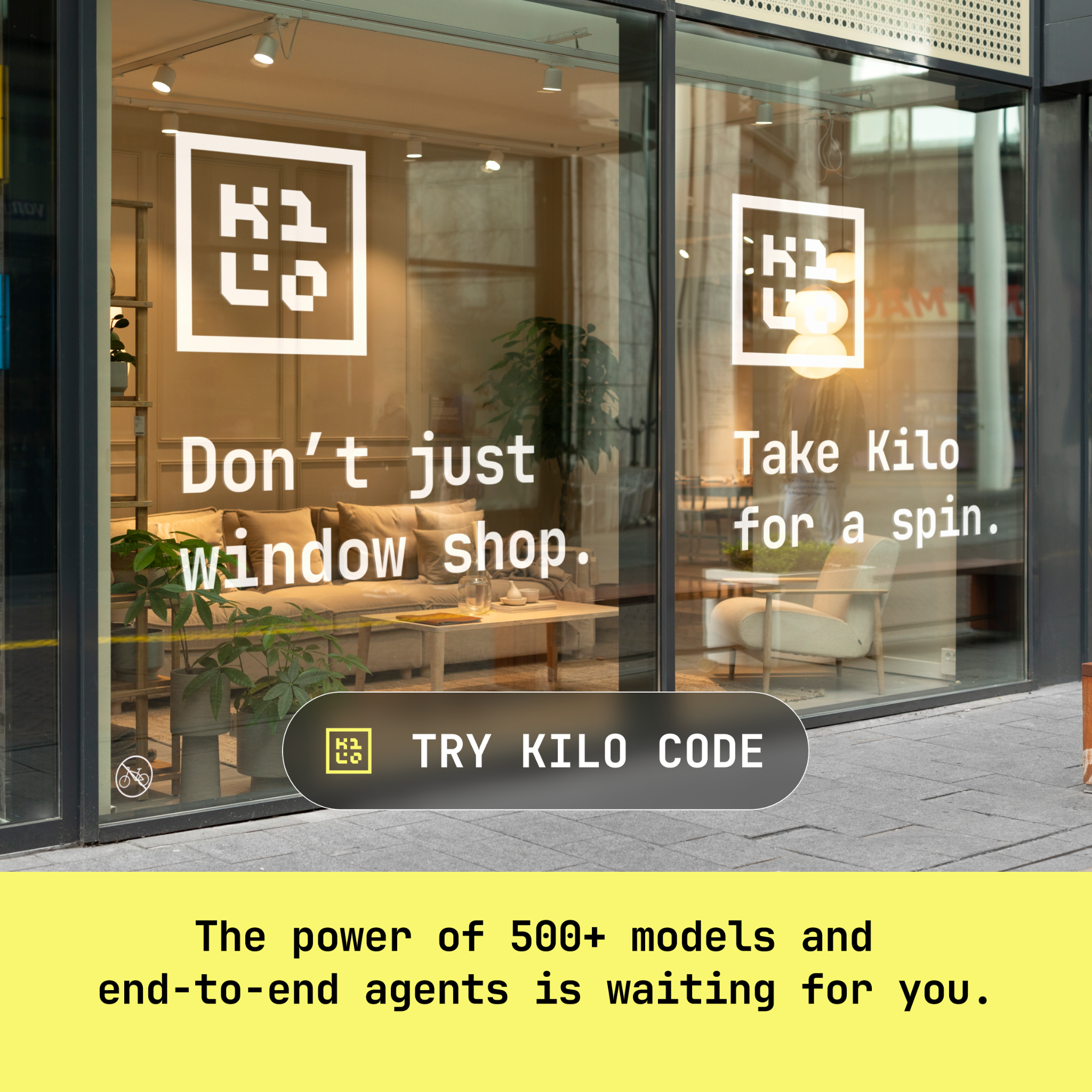 Kilo Code Facebook ad: 500+ models are waiting for you
