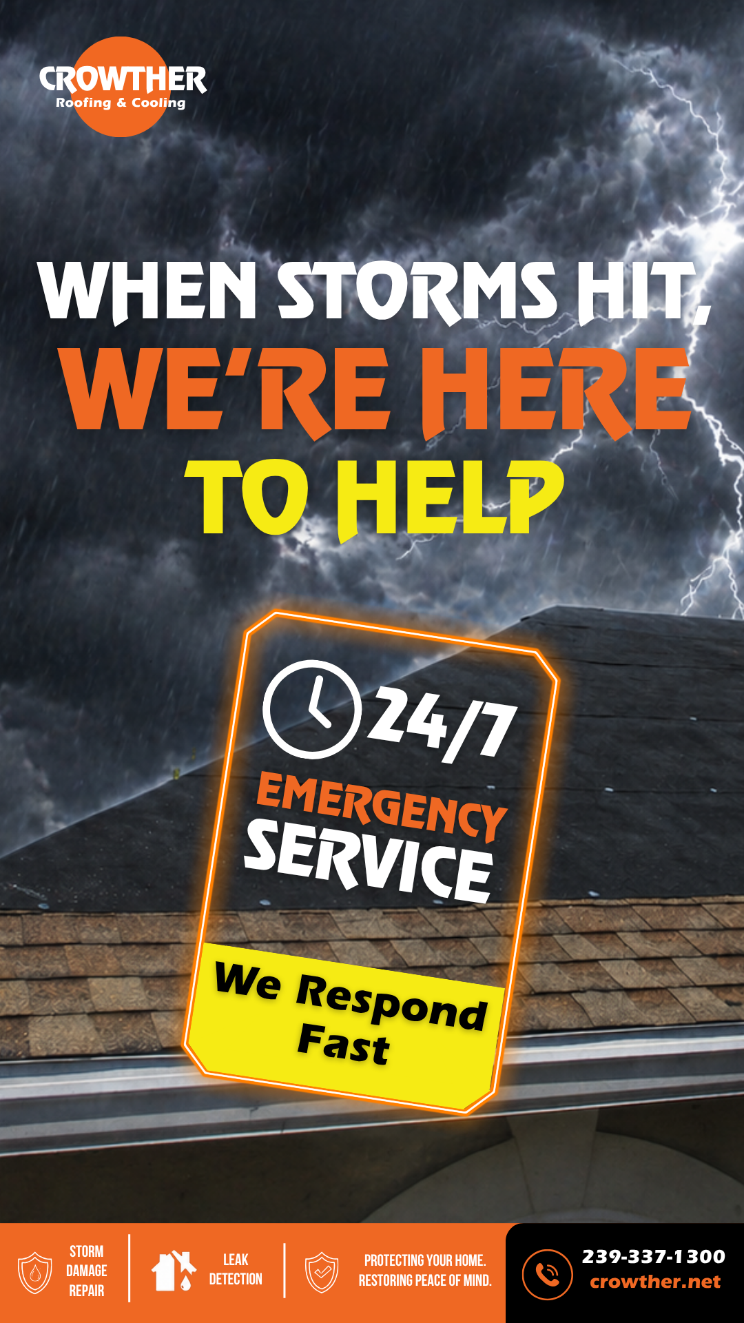 Crowther Roofing and Cooling Facebook ad