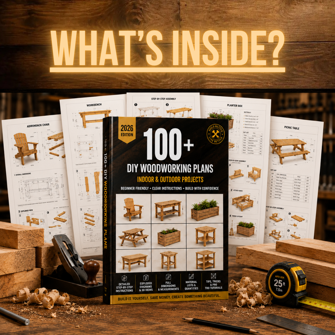 DIYProjectHub Facebook ad: Thousands of woodworkers are building with confidence.