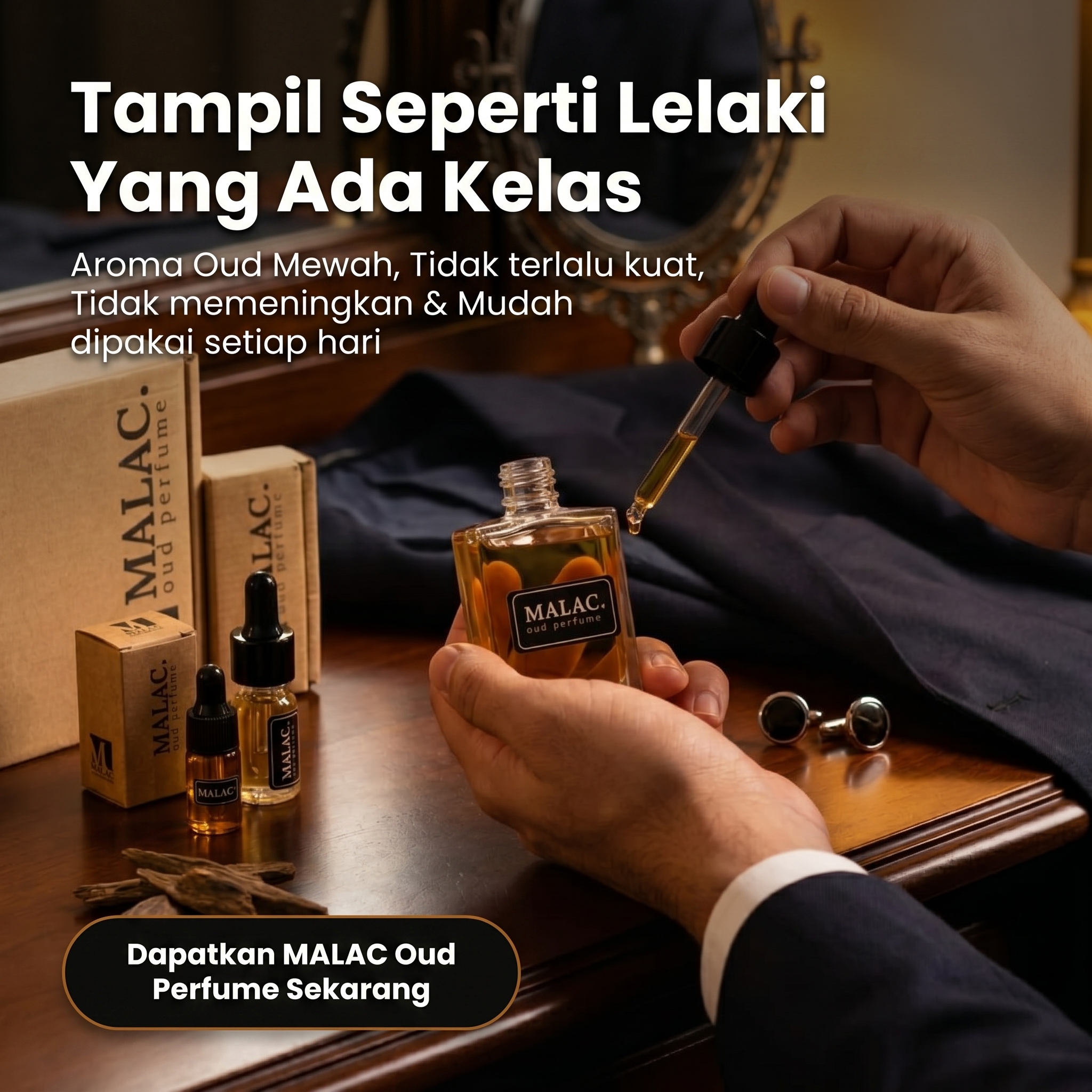 Malac Oud Perfume Facebook ad: Cuba Oud Tanpa Bau Yang Memeningkan