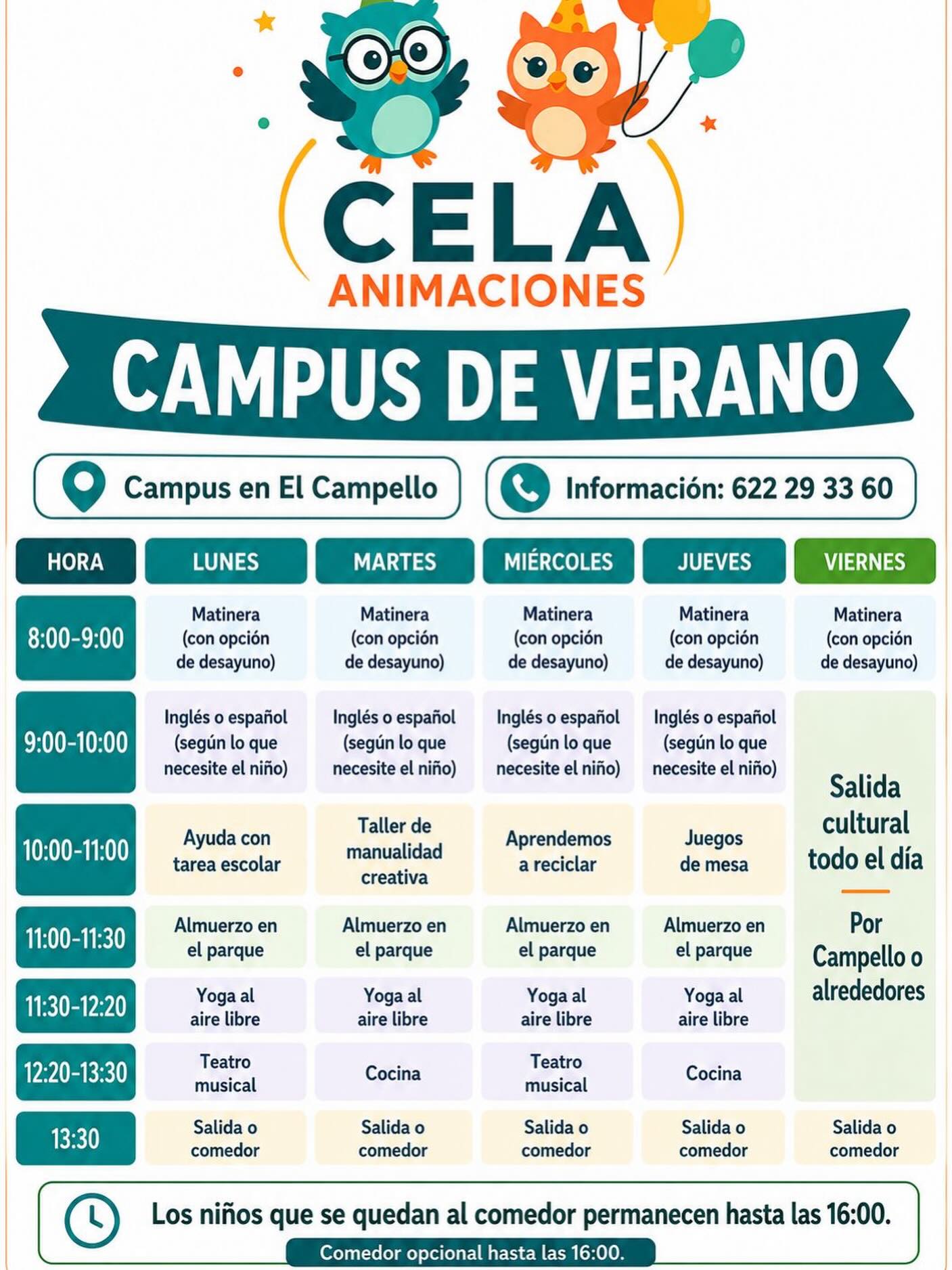 Centro de Estudios Los Ángeles Facebook ad: Campus de verano para niños y niñas en El Campello