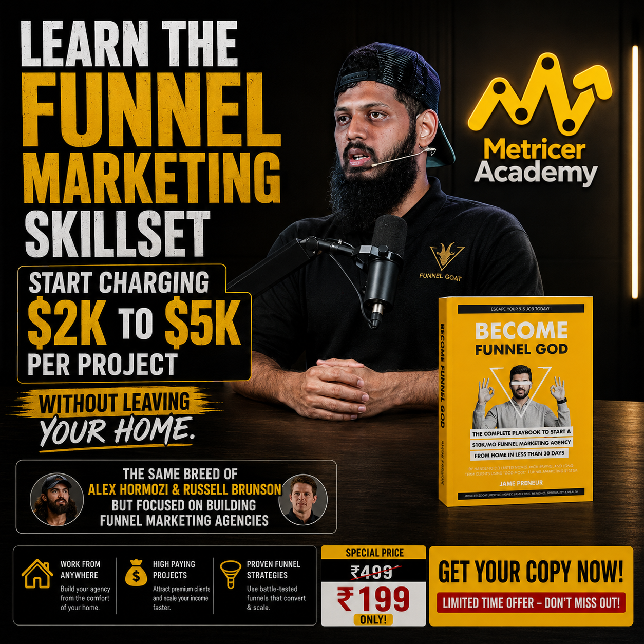 Metricer Academy Facebook ad from May 7, 2026