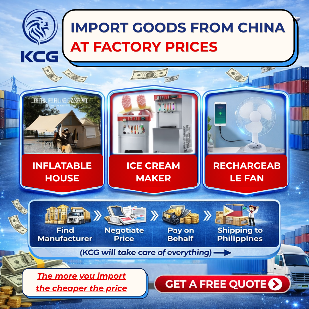 KCG - Order and ship from China to Philippines Facebook ad: Free consultation -> Message now