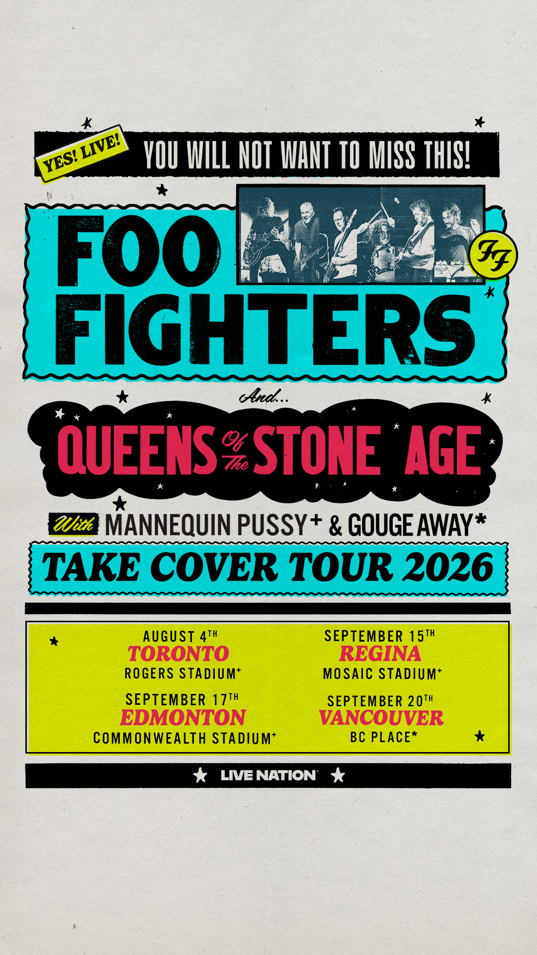 Foo Fighters Facebook ad from Jul 17, 2026