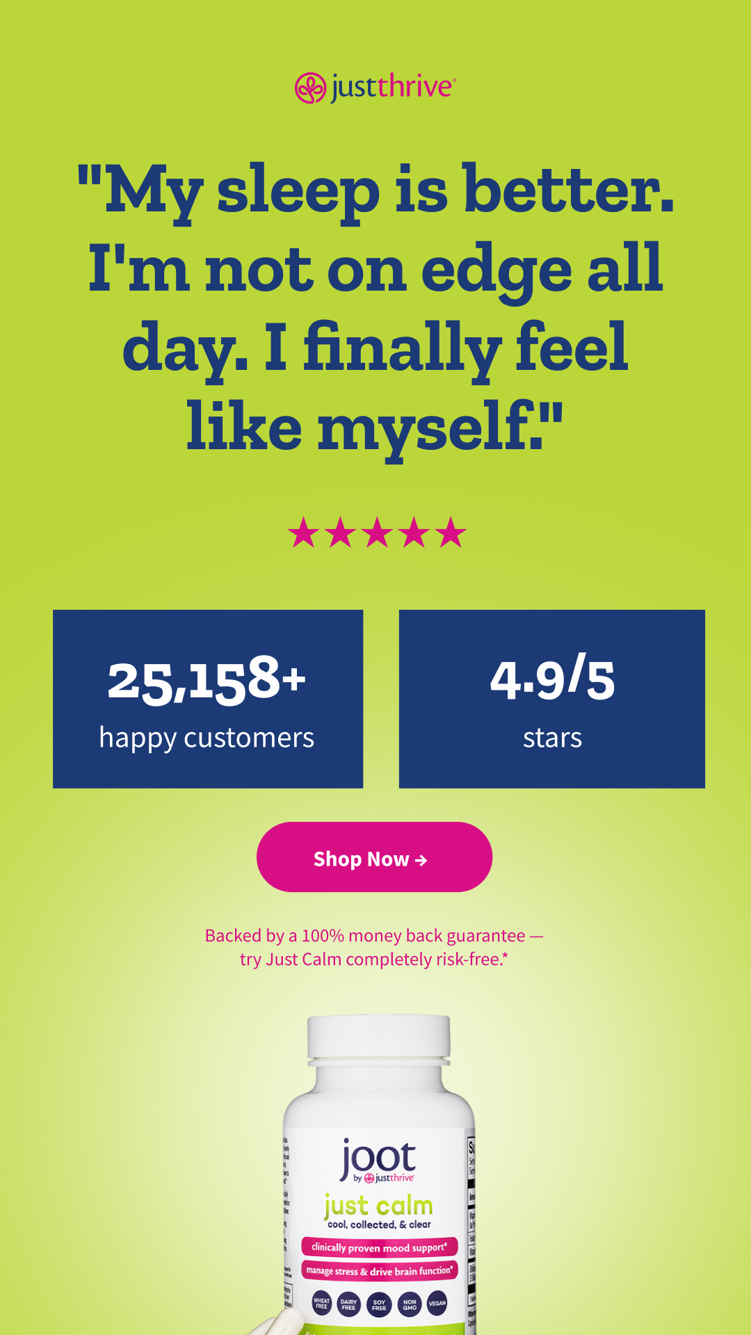 Just Thrive Facebook ad