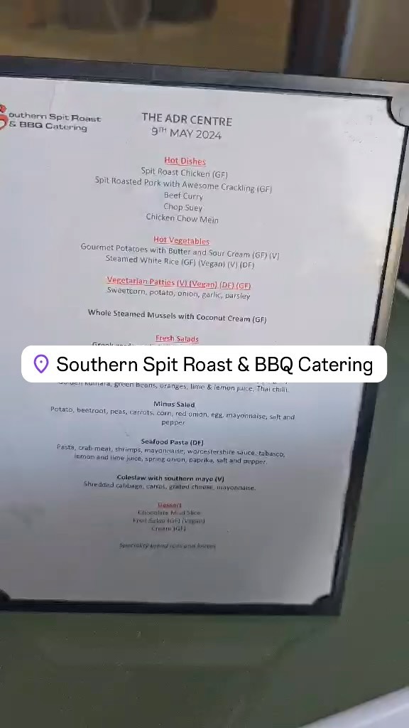 Southern Spit Roast & BBQ Catering Facebook ad: Pacific Island Catering.