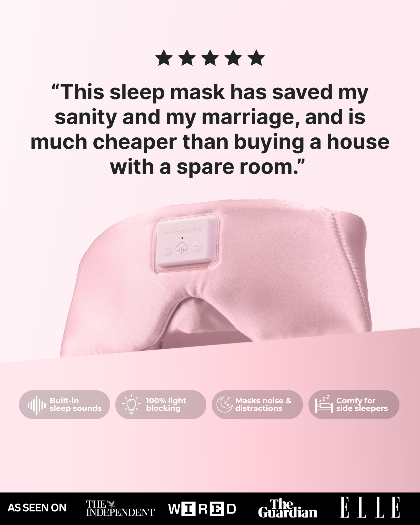 SnoozeBand Facebook ad