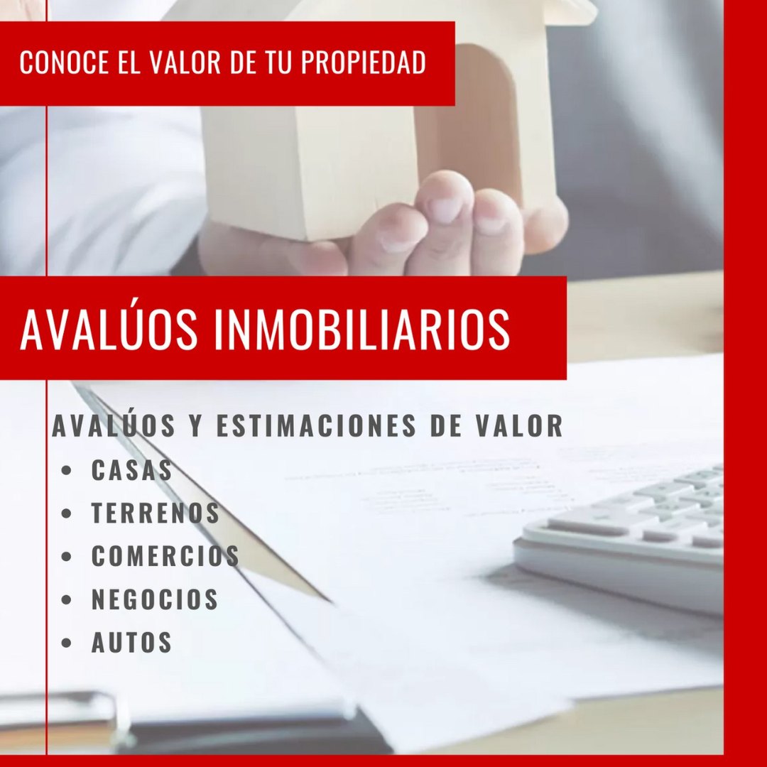 Mario Larios Velarde Facebook ad: Avalúos y Estimación de Valor