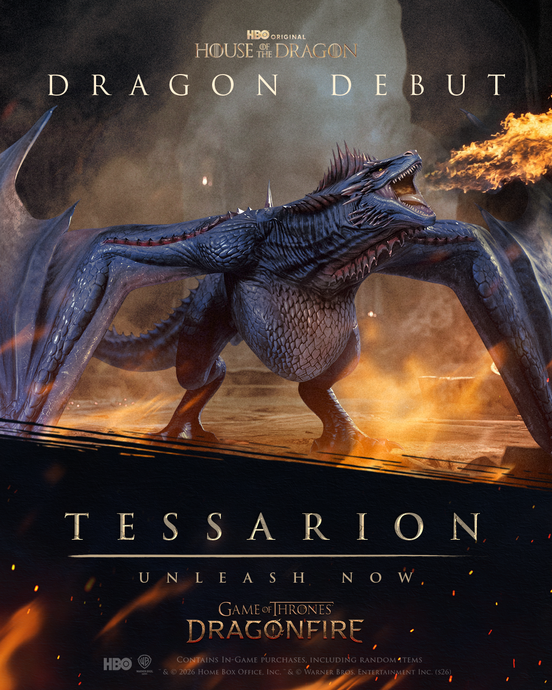 Game of Thrones: Dragonfire Facebook ad