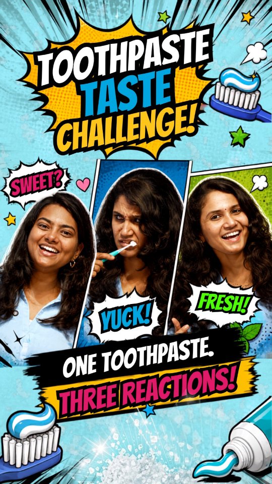 Colgate India Facebook ad: Toothpaste Taste Test Challenge