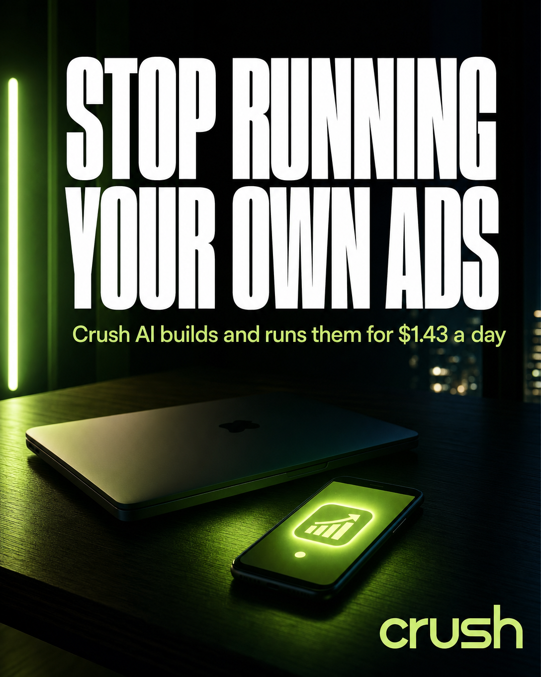 trycrush.ai Facebook ad