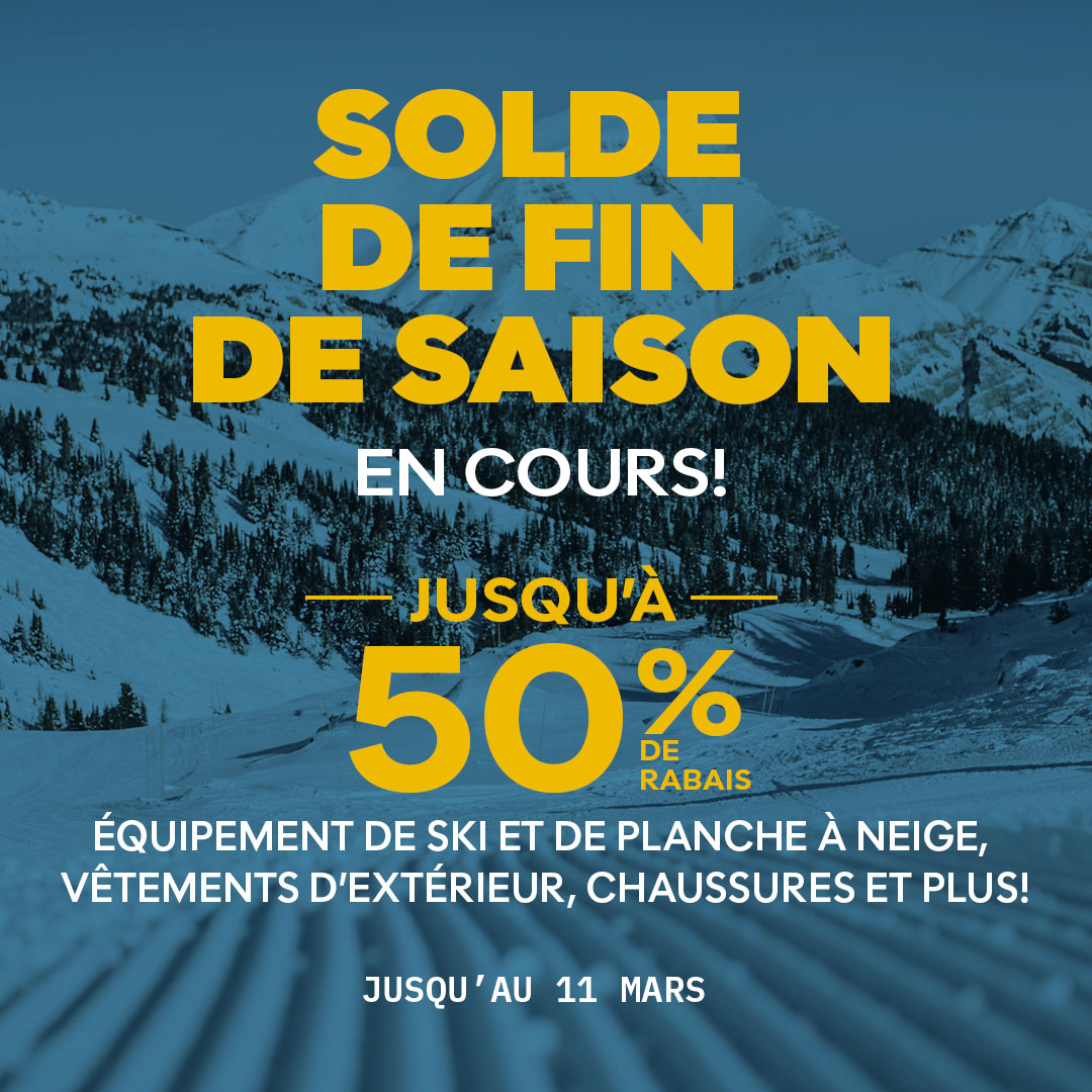 Sporting Life Facebook ad: Épargnez jusqu’à 50% sur l’équipement de ski et…