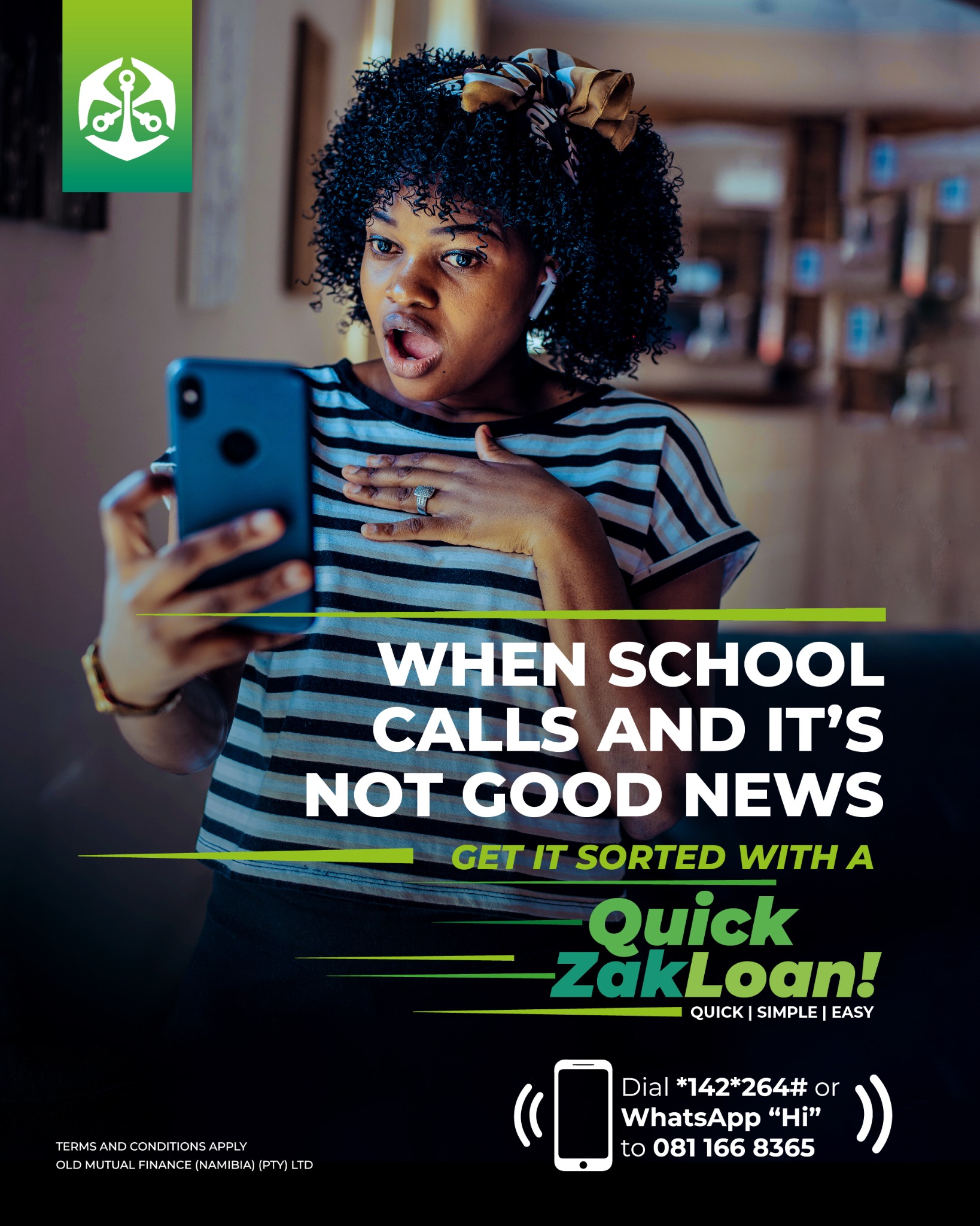 Old Mutual Namibia Facebook ad from May 11, 2026