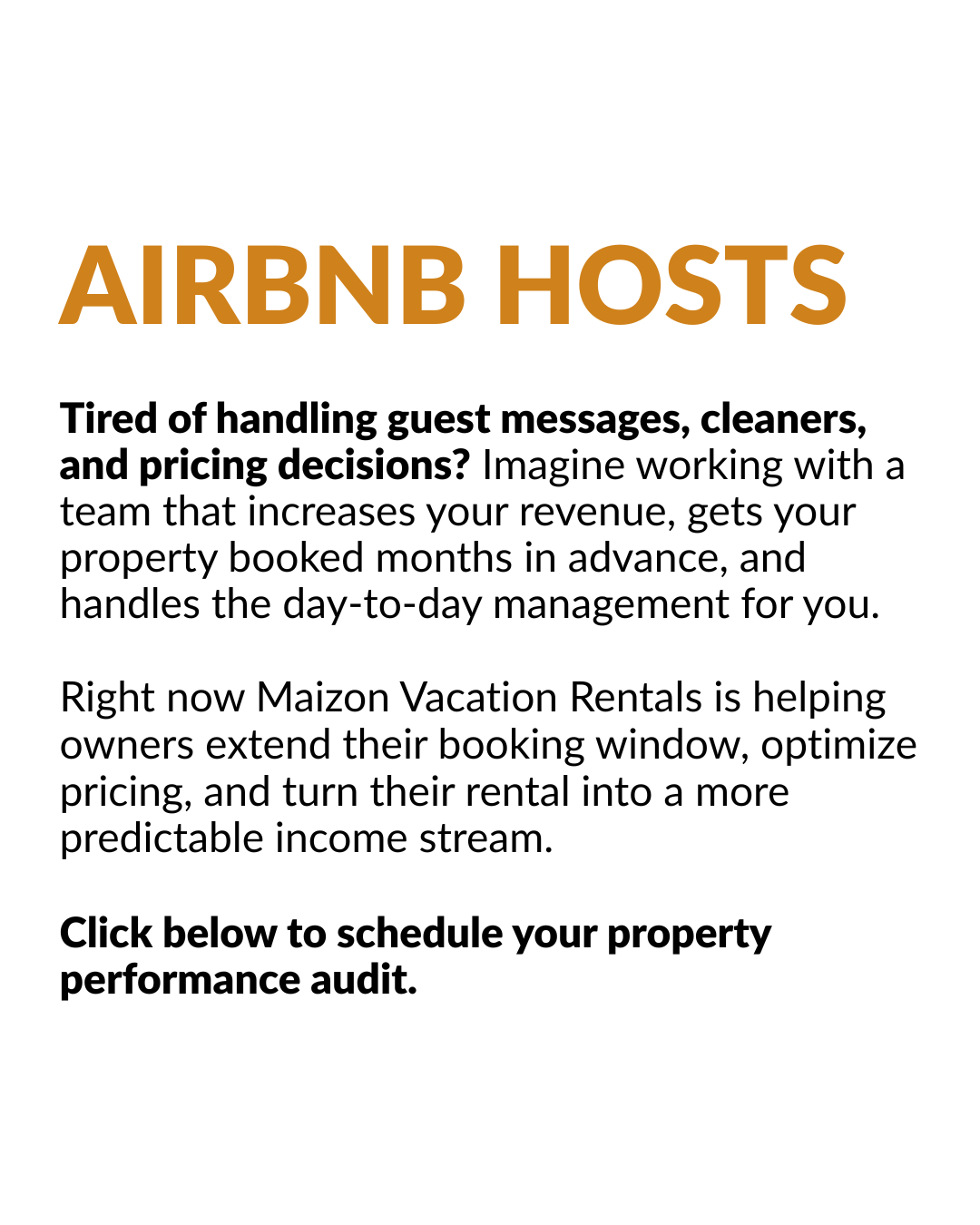 Maizon Facebook ad: Your Rental, Fully Managed.
