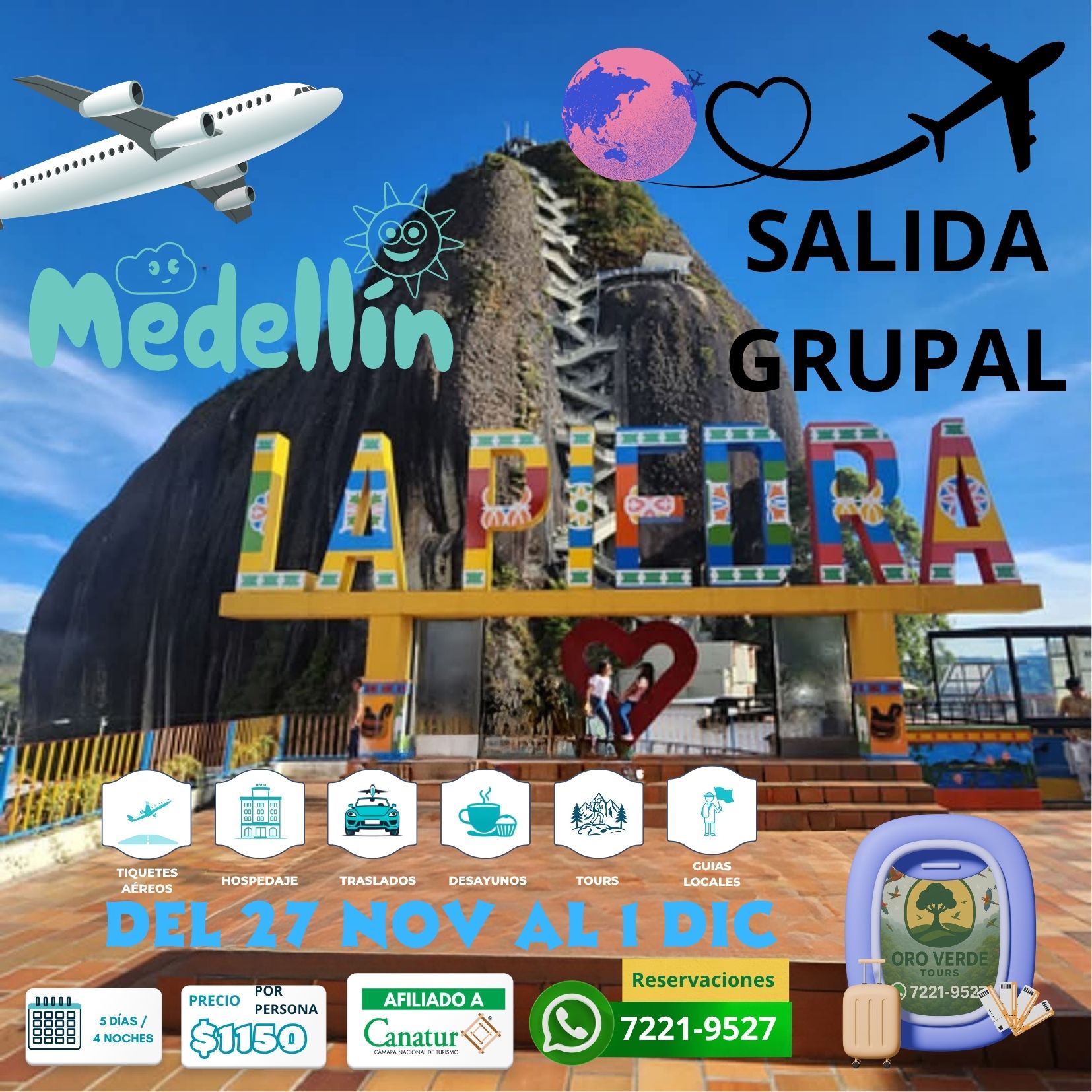 Oroverde Tours Facebook ad: Chatea con nosotros