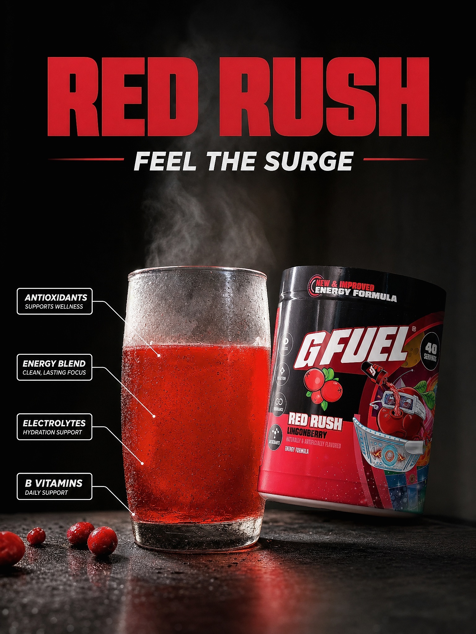 G FUEL Facebook ad