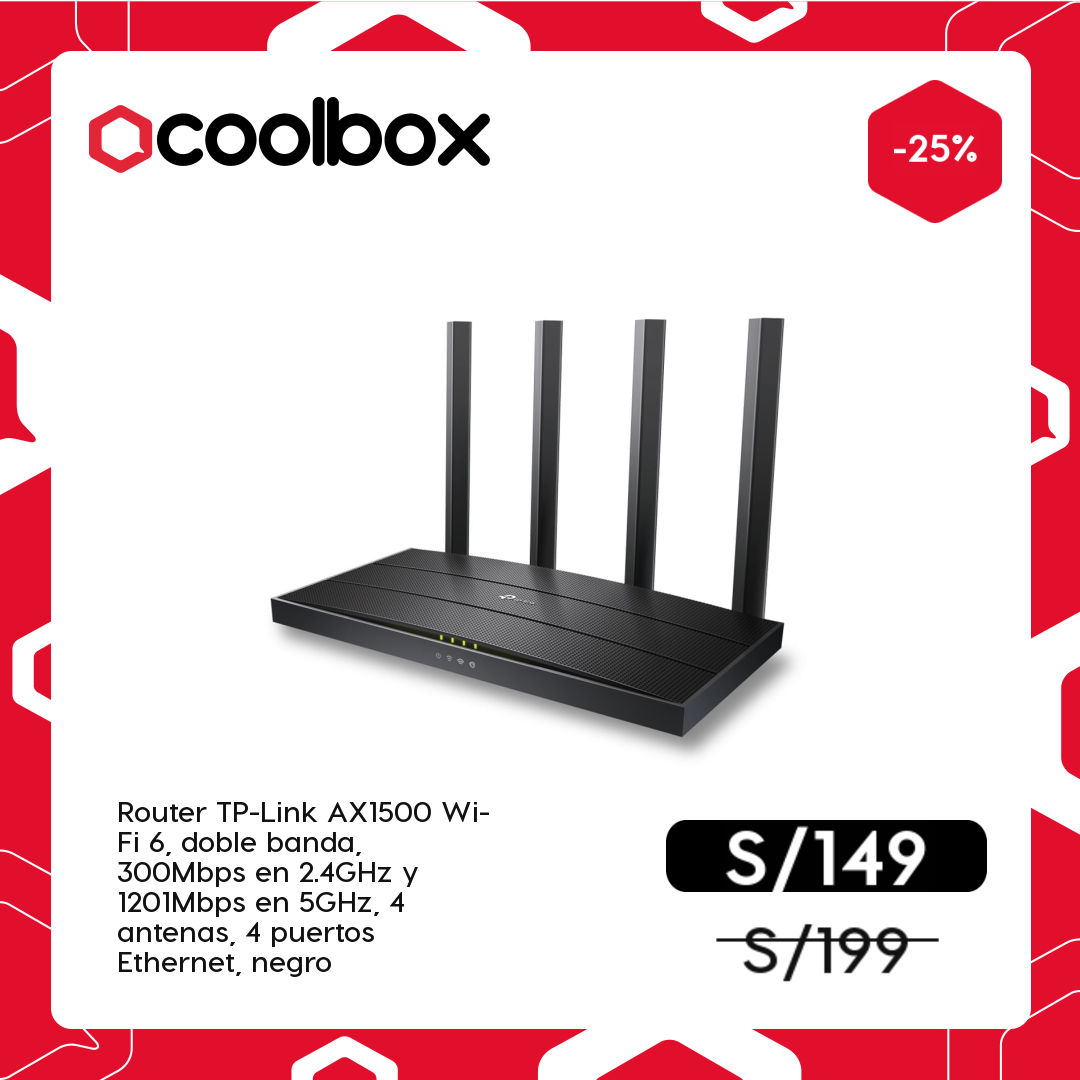 Coolbox Perú Facebook ad: Haz tu hogar más conectado.
