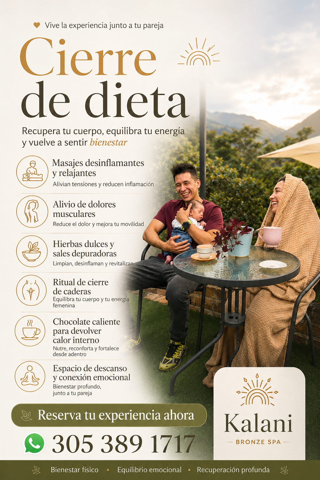Kalani Bronze Spa Facebook ad: Mamá, también mereces cuidarte