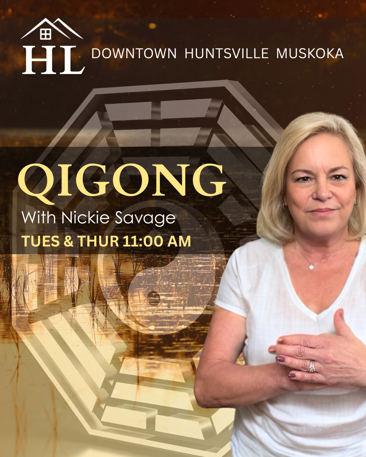 The Huntsville Loft Facebook ad: Qigong Qi Gong Chi Gong Classes Huntsville Muskoka Ontario