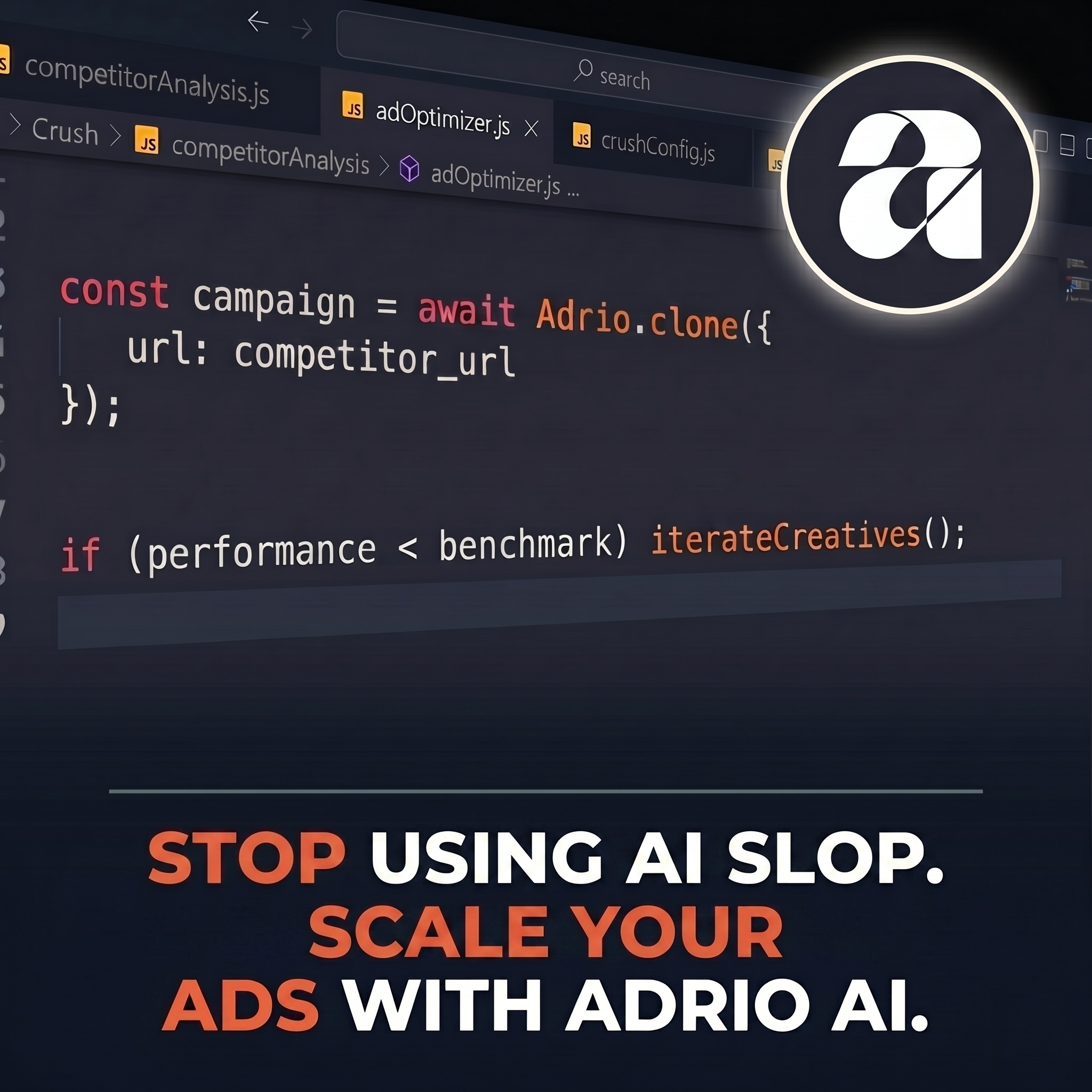 Adrio AI Facebook ad