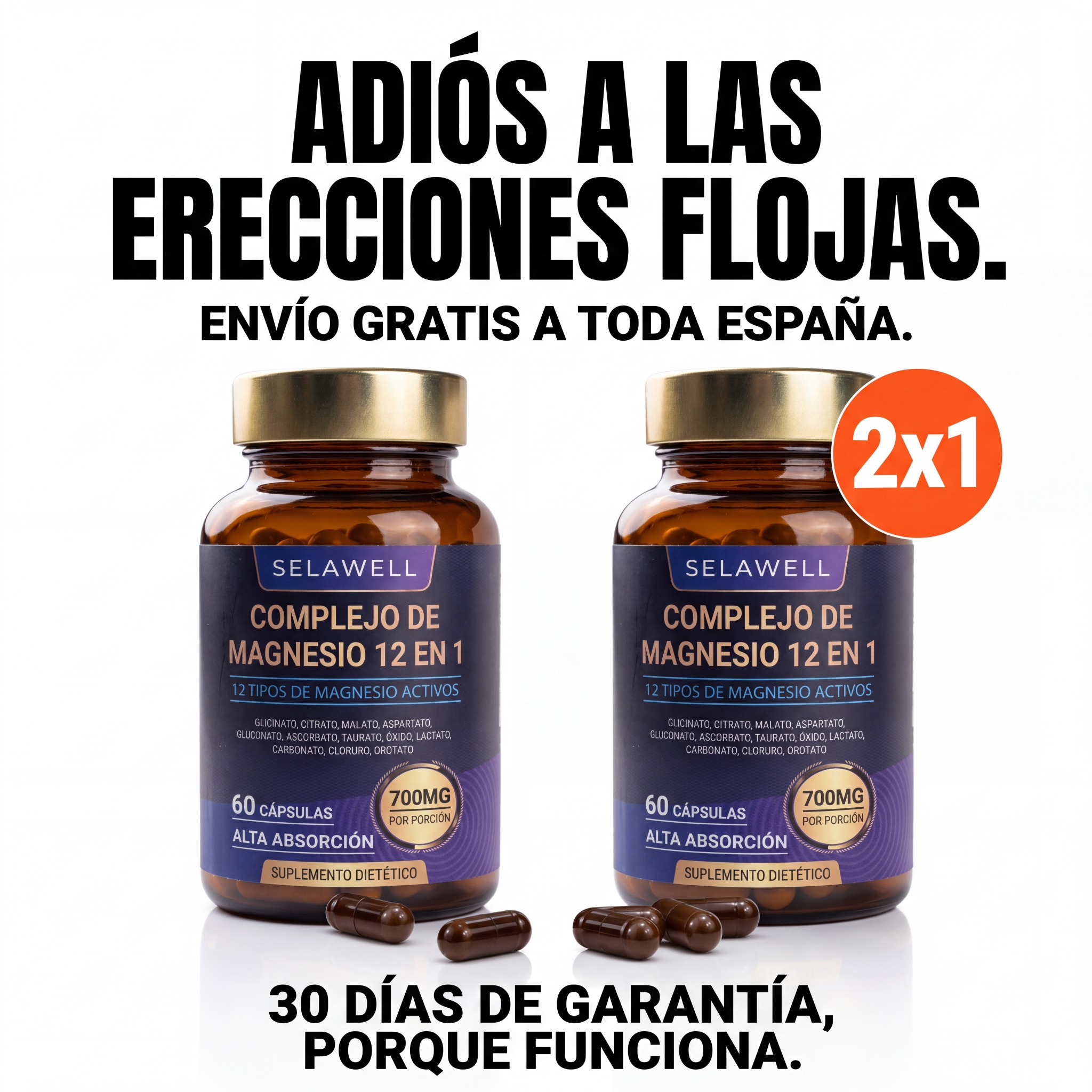 SelaWell Facebook ad: 2x1+ ENVIO GRATIS