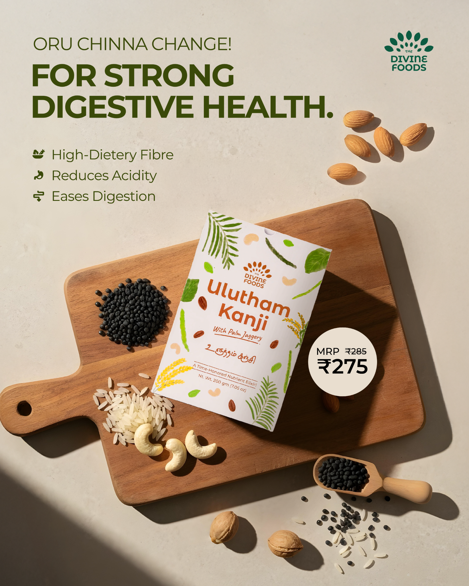 The Divine Foods Facebook ad