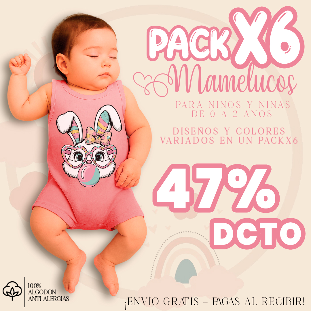 Kibii tienda Facebook ad: PACK X 6 Ó PACK X 3