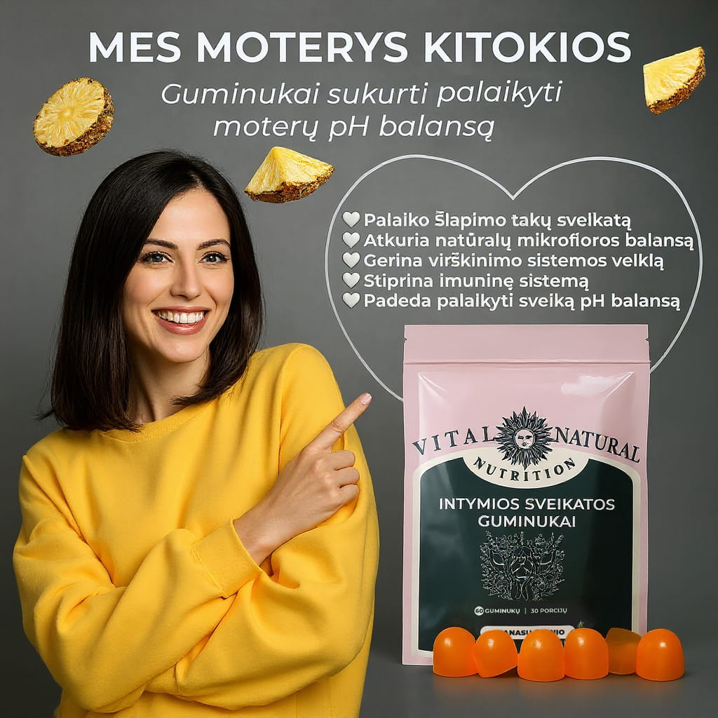 Vital Natural Facebook ad: Probiotikai moterims, kuriuos norisi vartoti kasdien