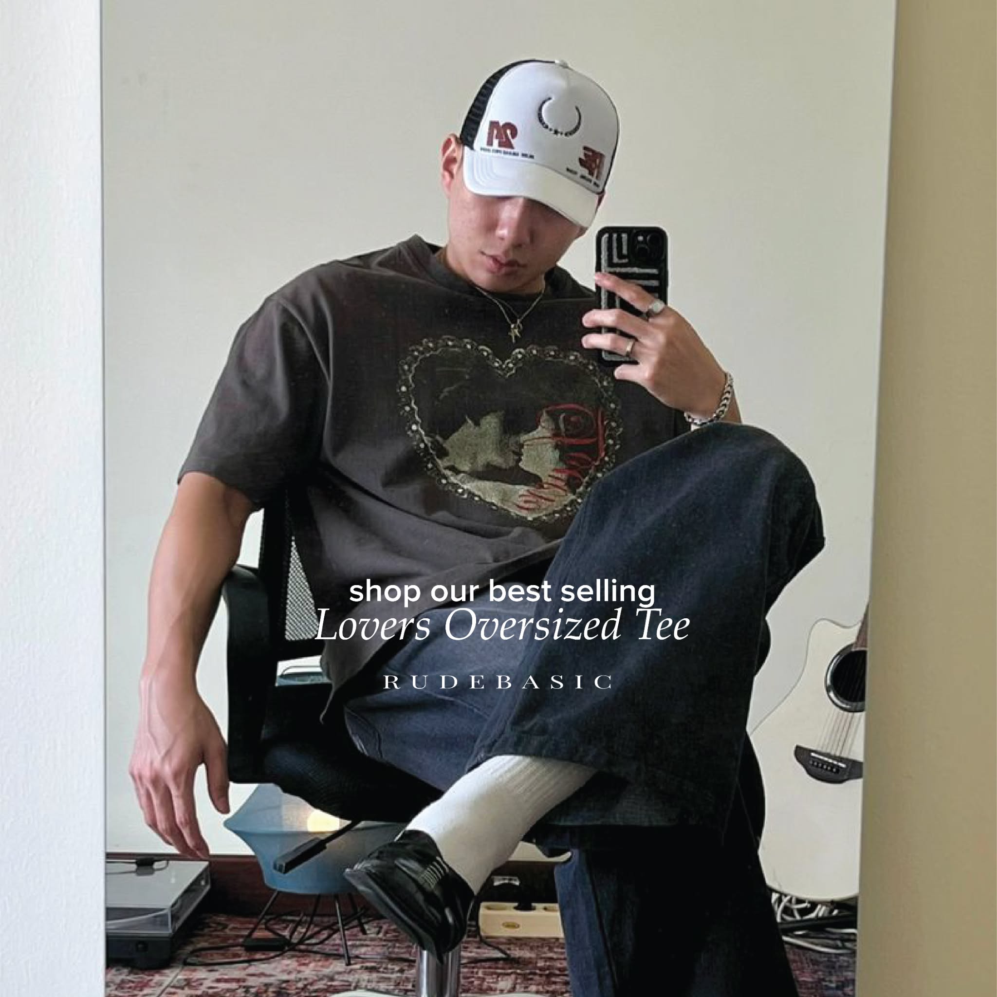 RB.Apparel Facebook ad: Minimal style, max impact.