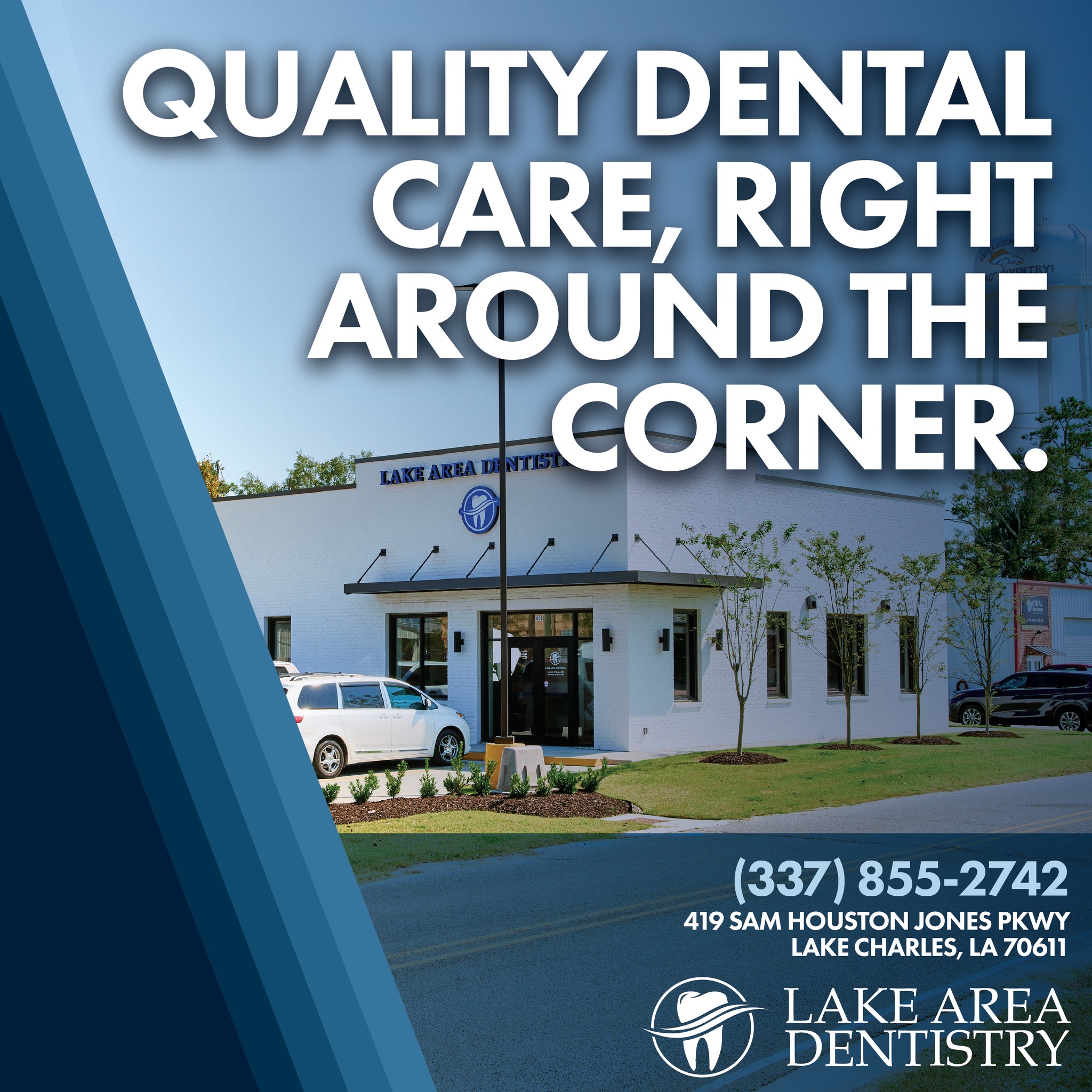 Lake Area Dentistry, LLC Facebook ad: Your trusted dental care, right here in Moss…