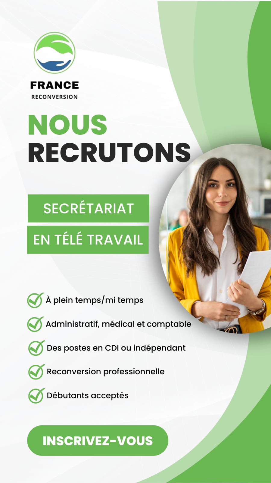 Télé-travail Facebook ad: Inscrivez vous et recevez toutes les infos >>
