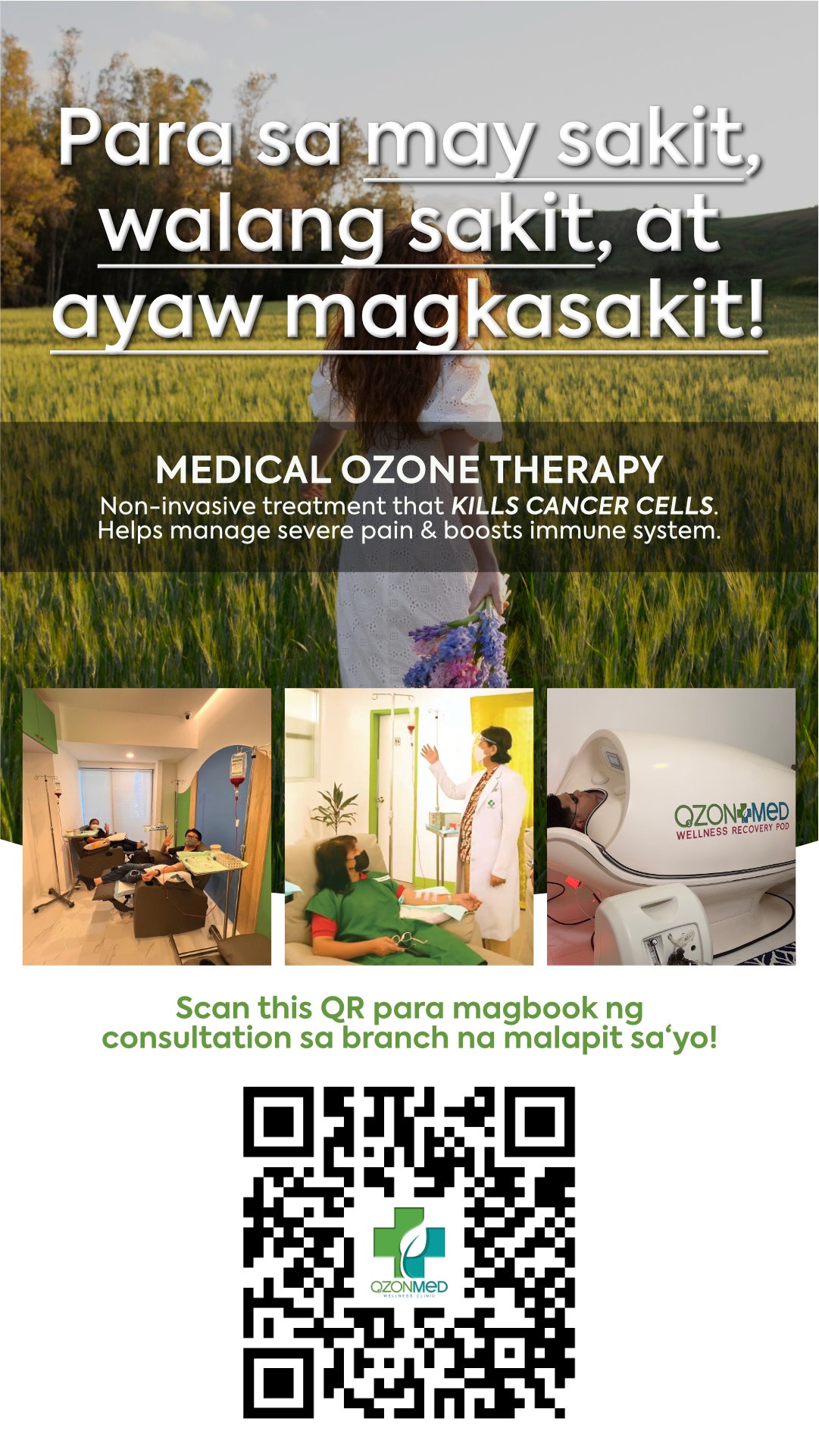 OzonMed Wellness Clinic - Quezon City Facebook ad from Mar 30, 2026