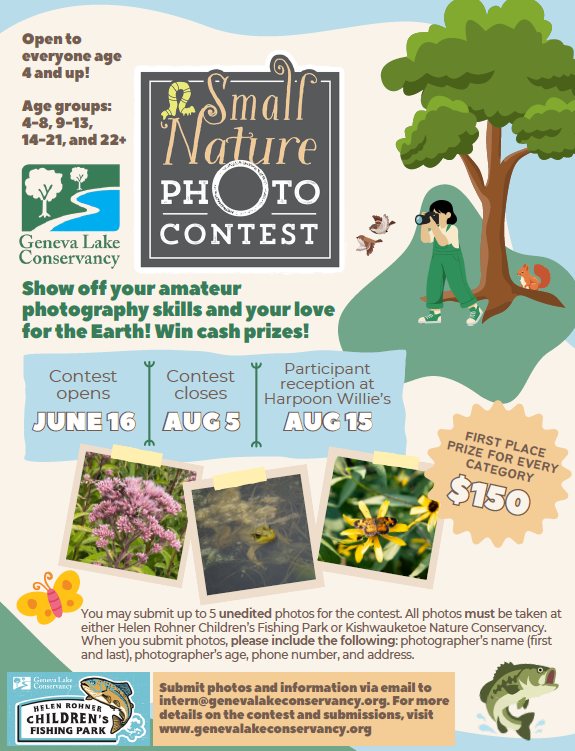 Geneva Lake Conservancy Facebook ad: Calling All Amateur Photographers!
