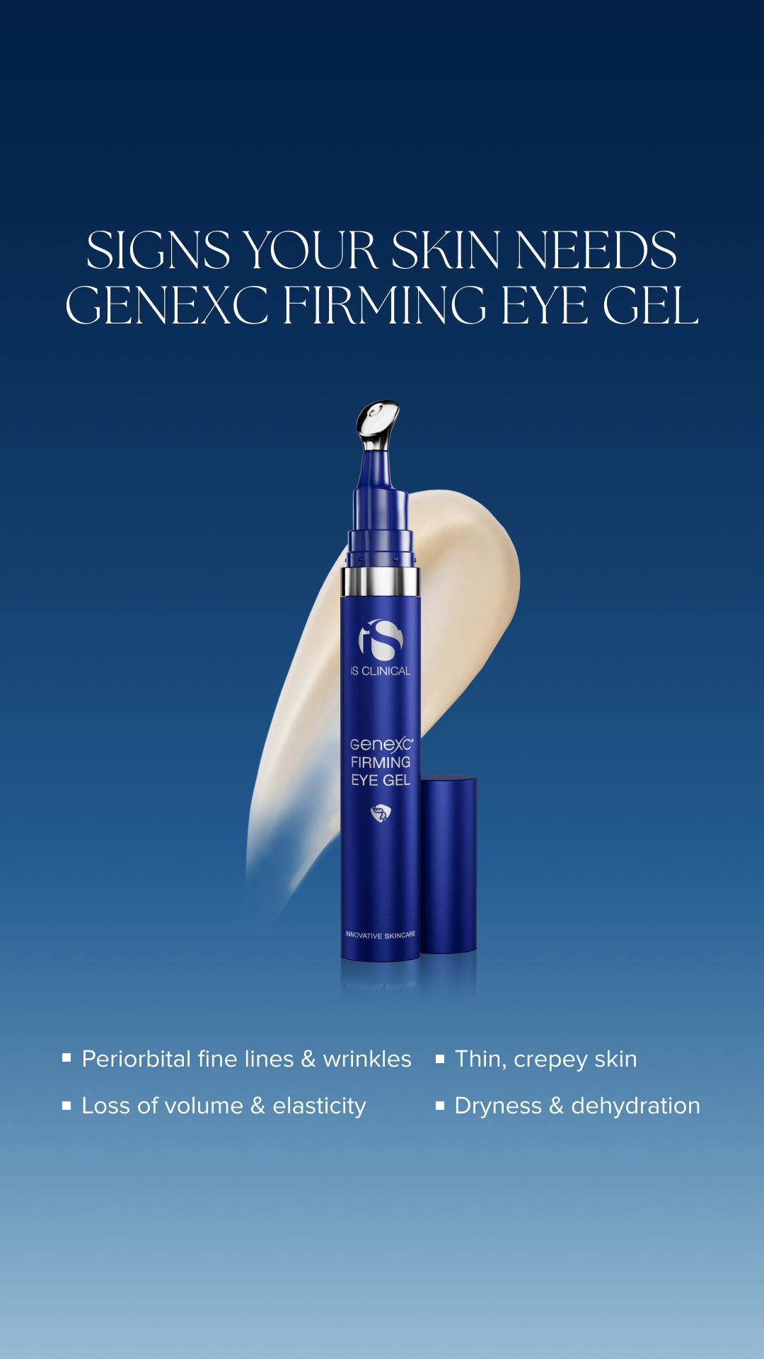 iS CLINICAL Facebook ad: Signs Your Eye Area Needs Support