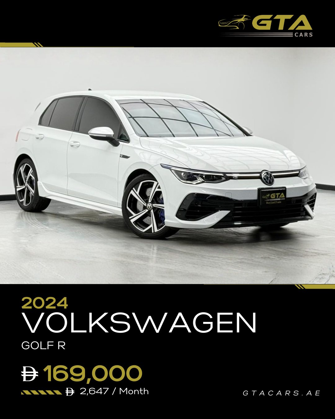 GTA Cars Facebook ad: 2024 Volkswagen Golf R, 2.0L Turbocharged Inline-4, 315…